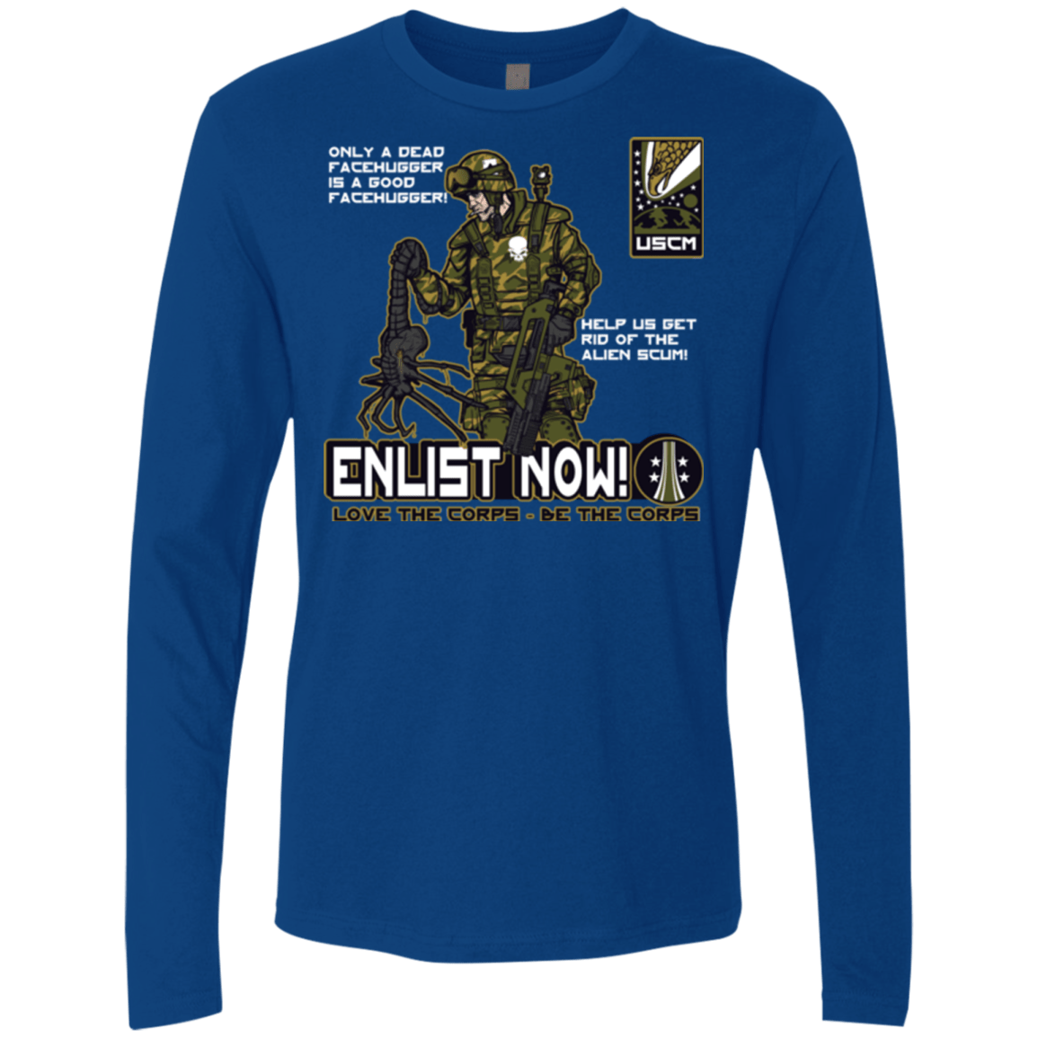 T-Shirts Royal / Small Be The Corps Men's Premium Long Sleeve