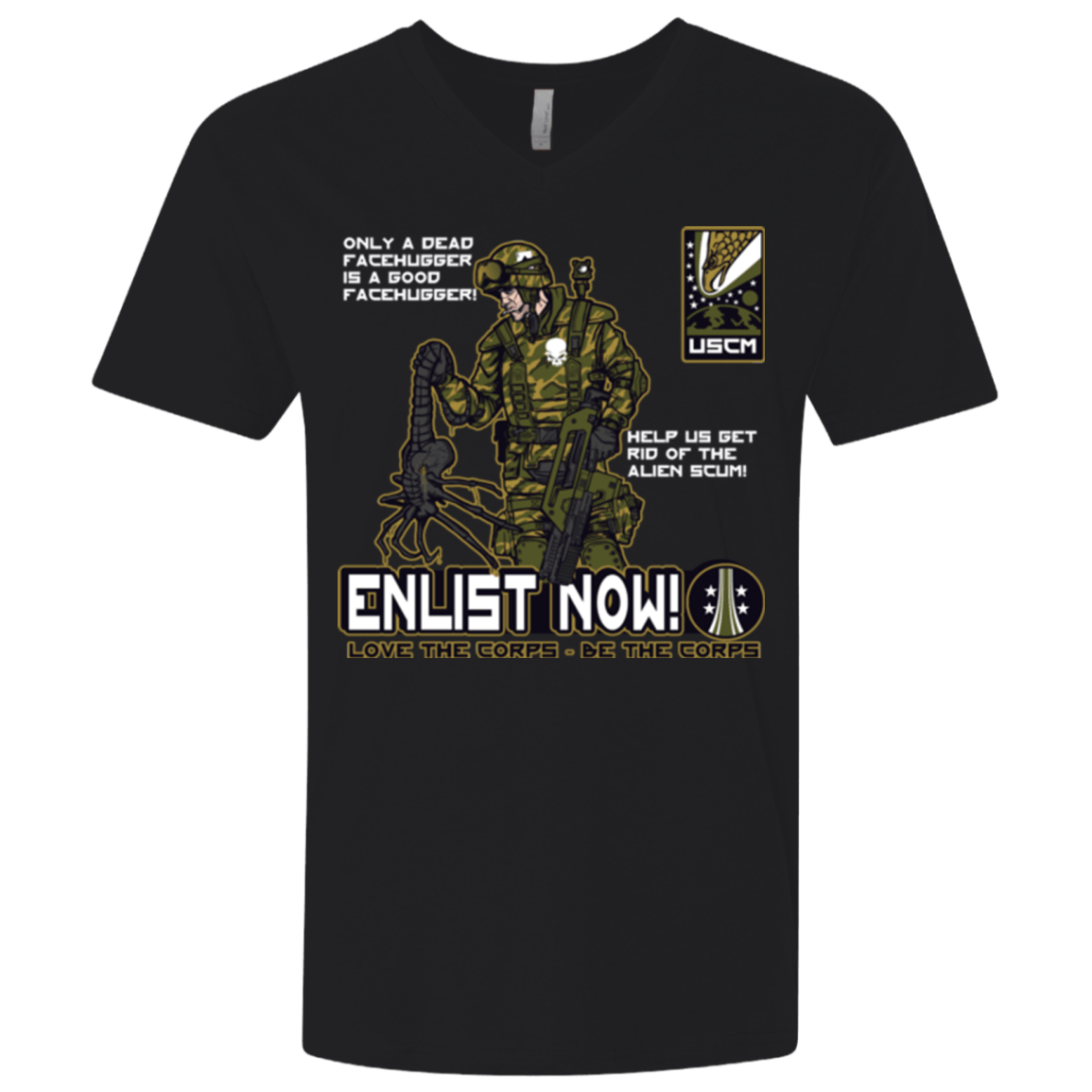 T-Shirts Black / X-Small Be The Corps Men's Premium V-Neck