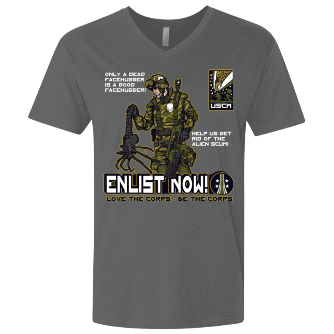 T-Shirts Heavy Metal / X-Small Be The Corps Men's Premium V-Neck