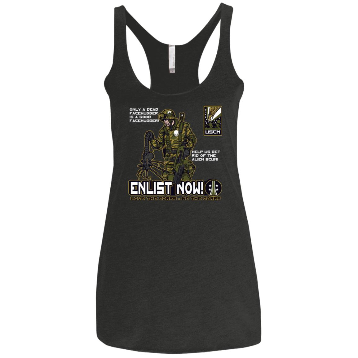 T-Shirts Vintage Black / X-Small Be The Corps Women's Triblend Racerback Tank