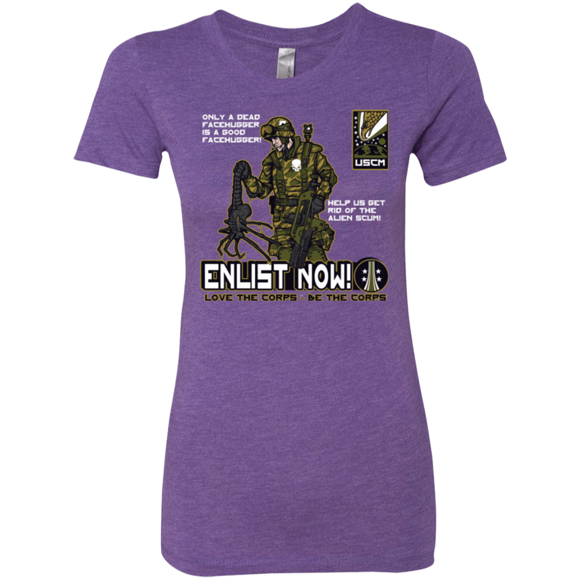 T-Shirts Purple Rush / Small Be The Corps Women's Triblend T-Shirt