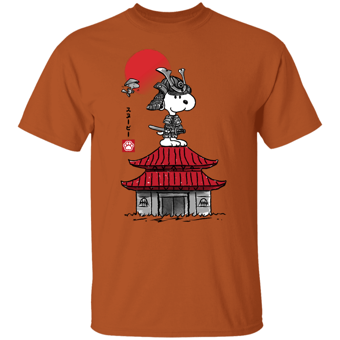 T-Shirts Texas Orange / S Beagle Samurai sumi-e T-Shirt