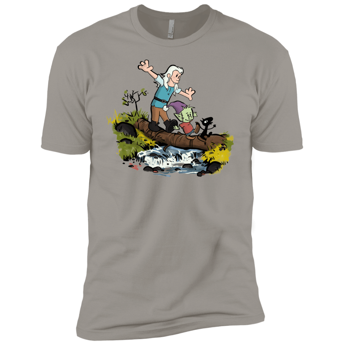 T-Shirts Light Grey / YXS Bean and Elfo Boys Premium T-Shirt