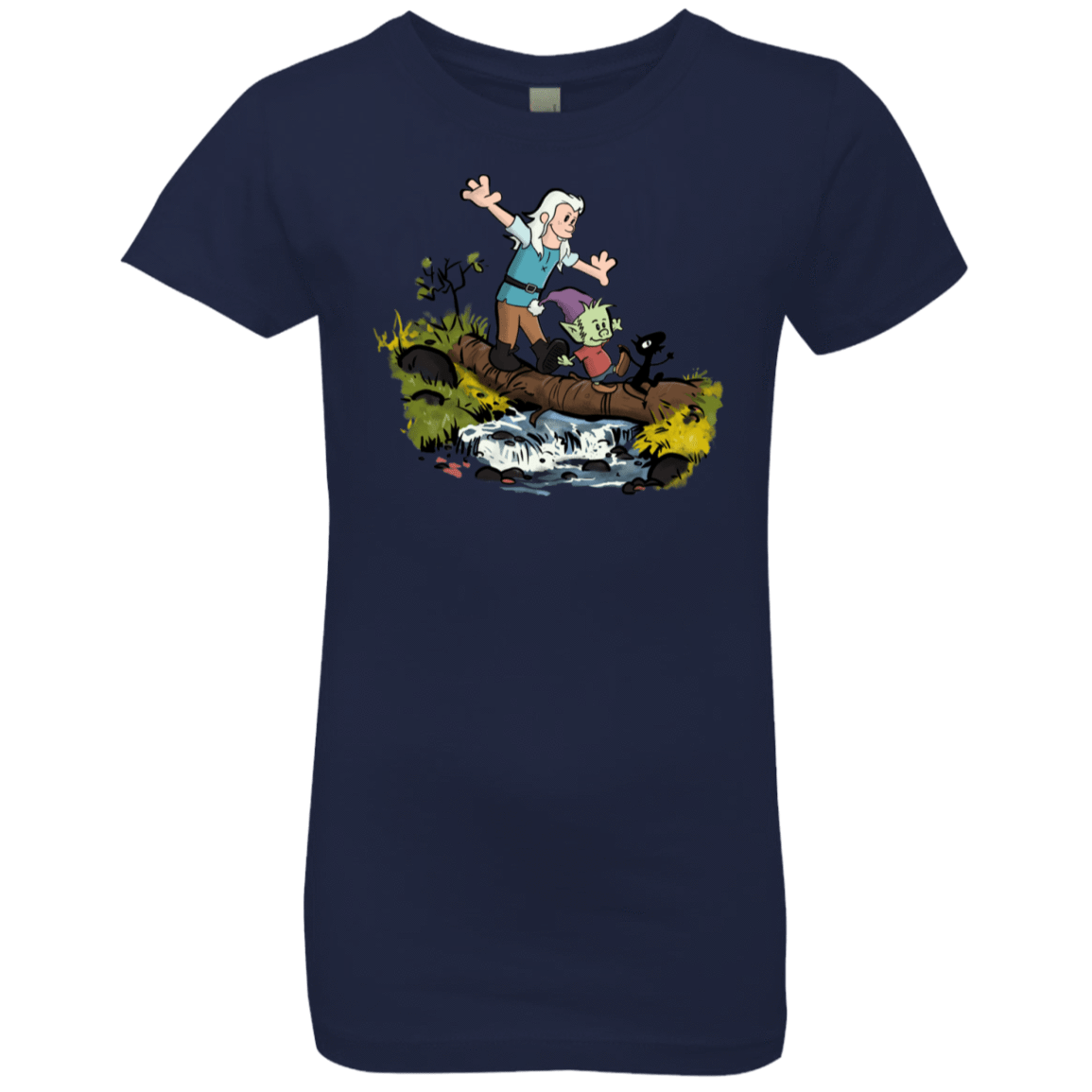 T-Shirts Midnight Navy / YXS Bean and Elfo Girls Premium T-Shirt