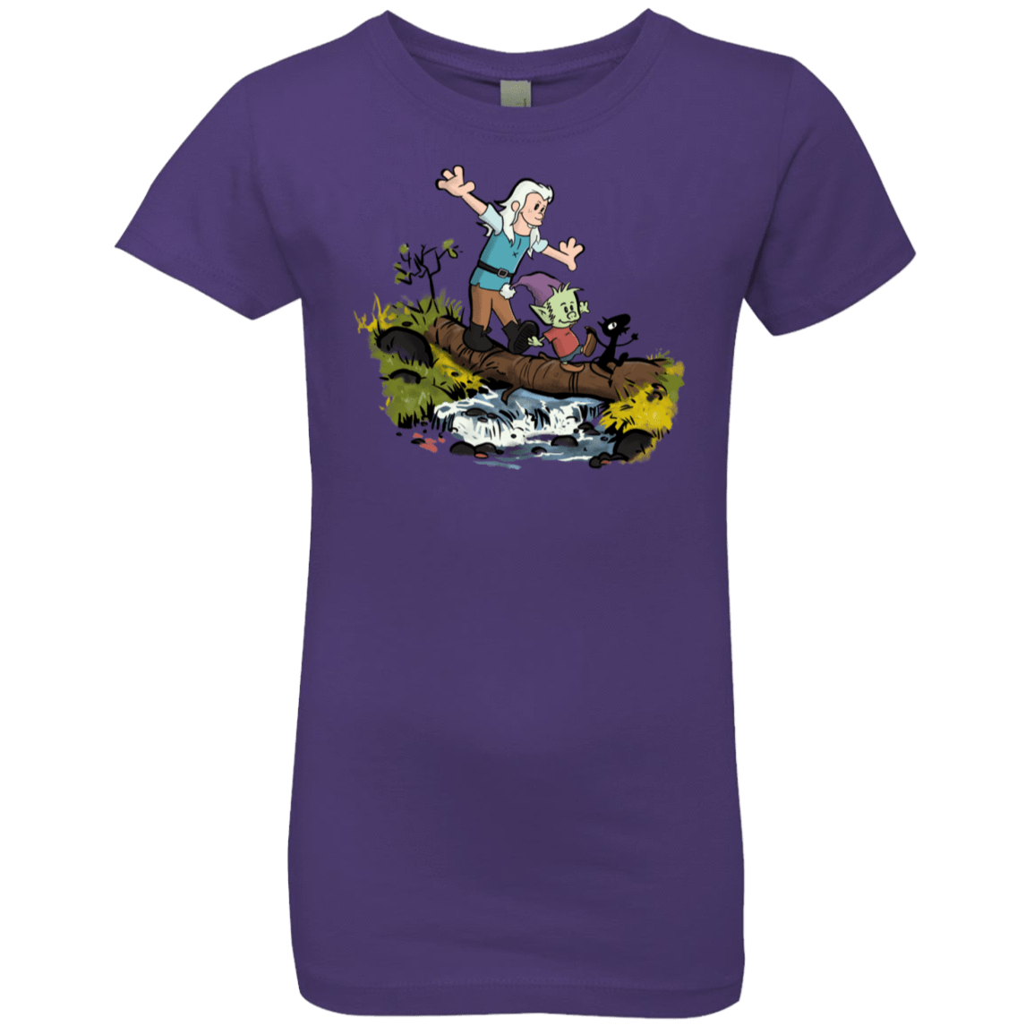 T-Shirts Purple Rush / YXS Bean and Elfo Girls Premium T-Shirt