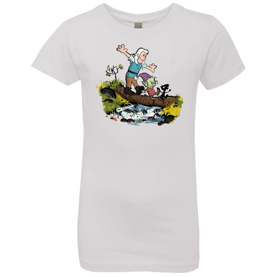 T-Shirts White / YXS Bean and Elfo Girls Premium T-Shirt