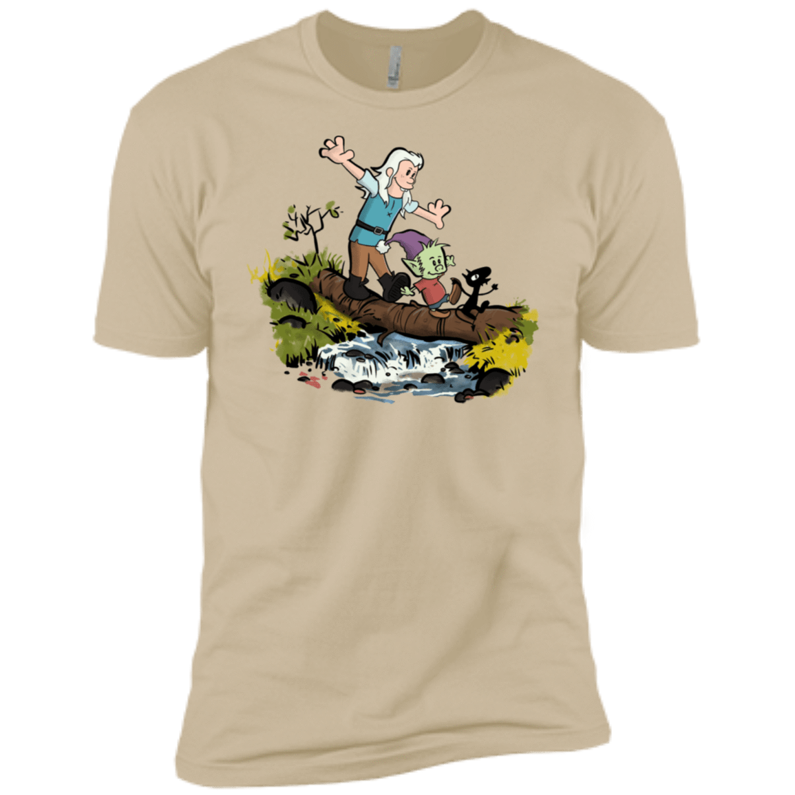 T-Shirts Sand / X-Small Bean and Elfo Men's Premium T-Shirt