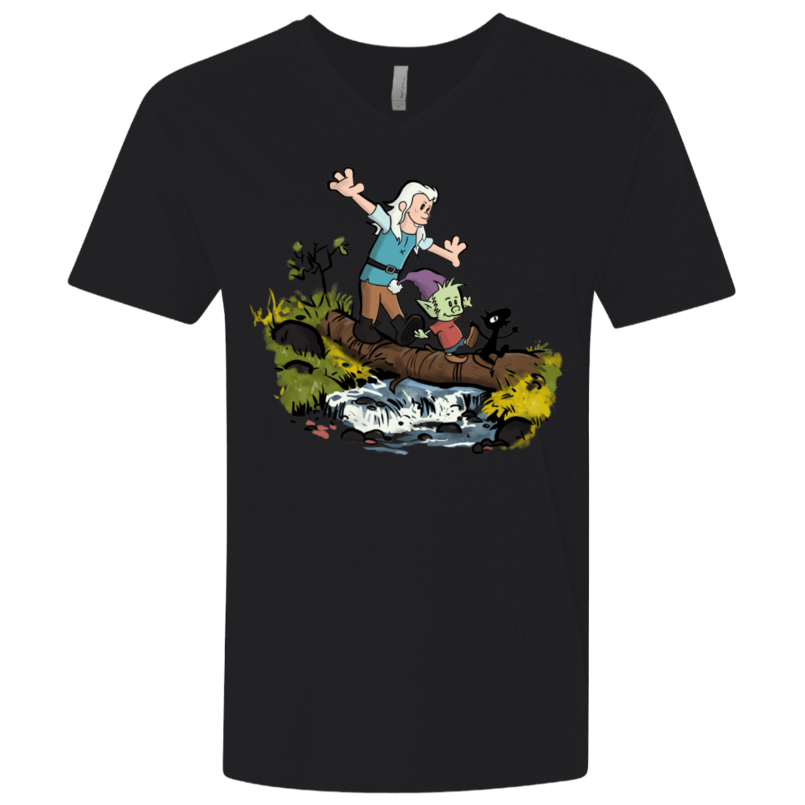 T-Shirts Black / X-Small Bean and Elfo Men's Premium V-Neck