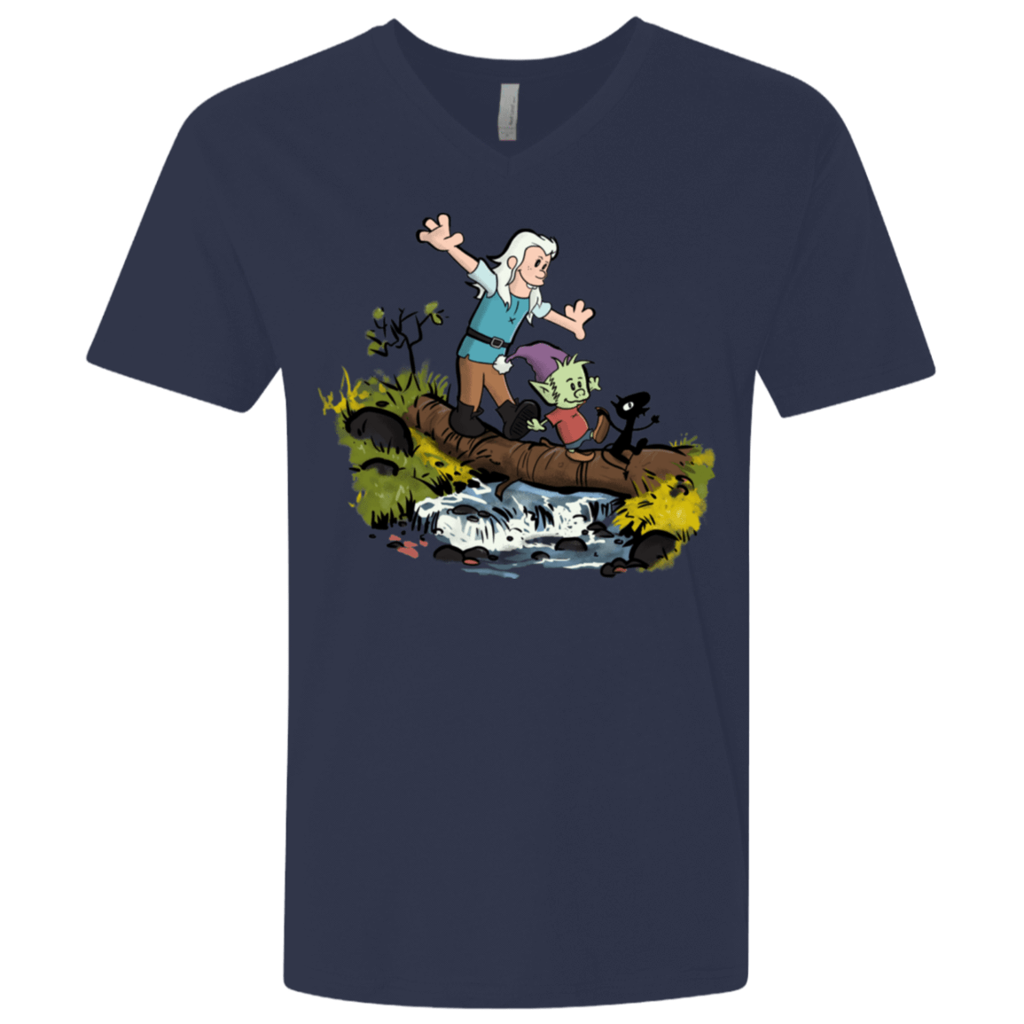 T-Shirts Midnight Navy / X-Small Bean and Elfo Men's Premium V-Neck