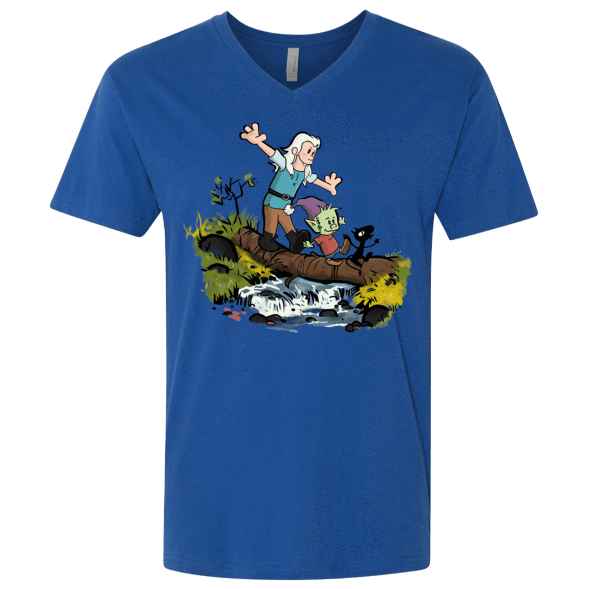 T-Shirts Royal / X-Small Bean and Elfo Men's Premium V-Neck