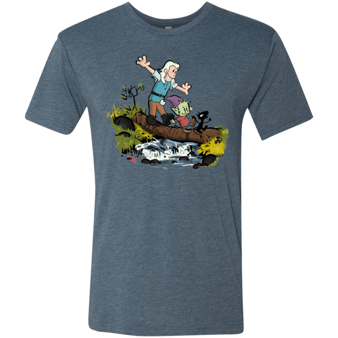 T-Shirts Indigo / S Bean and Elfo Men's Triblend T-Shirt