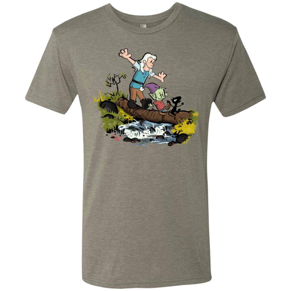 T-Shirts Venetian Grey / S Bean and Elfo Men's Triblend T-Shirt