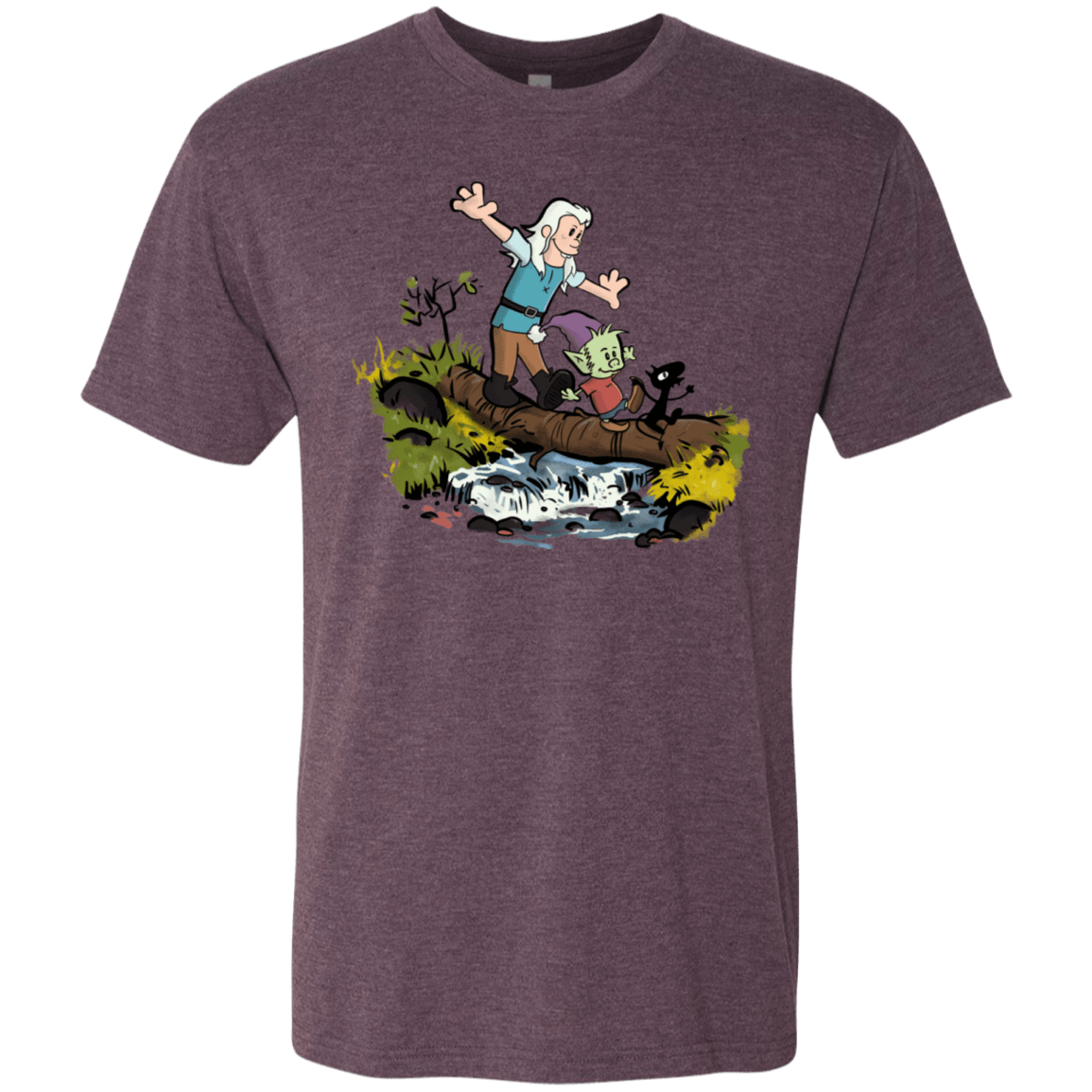 T-Shirts Vintage Purple / S Bean and Elfo Men's Triblend T-Shirt