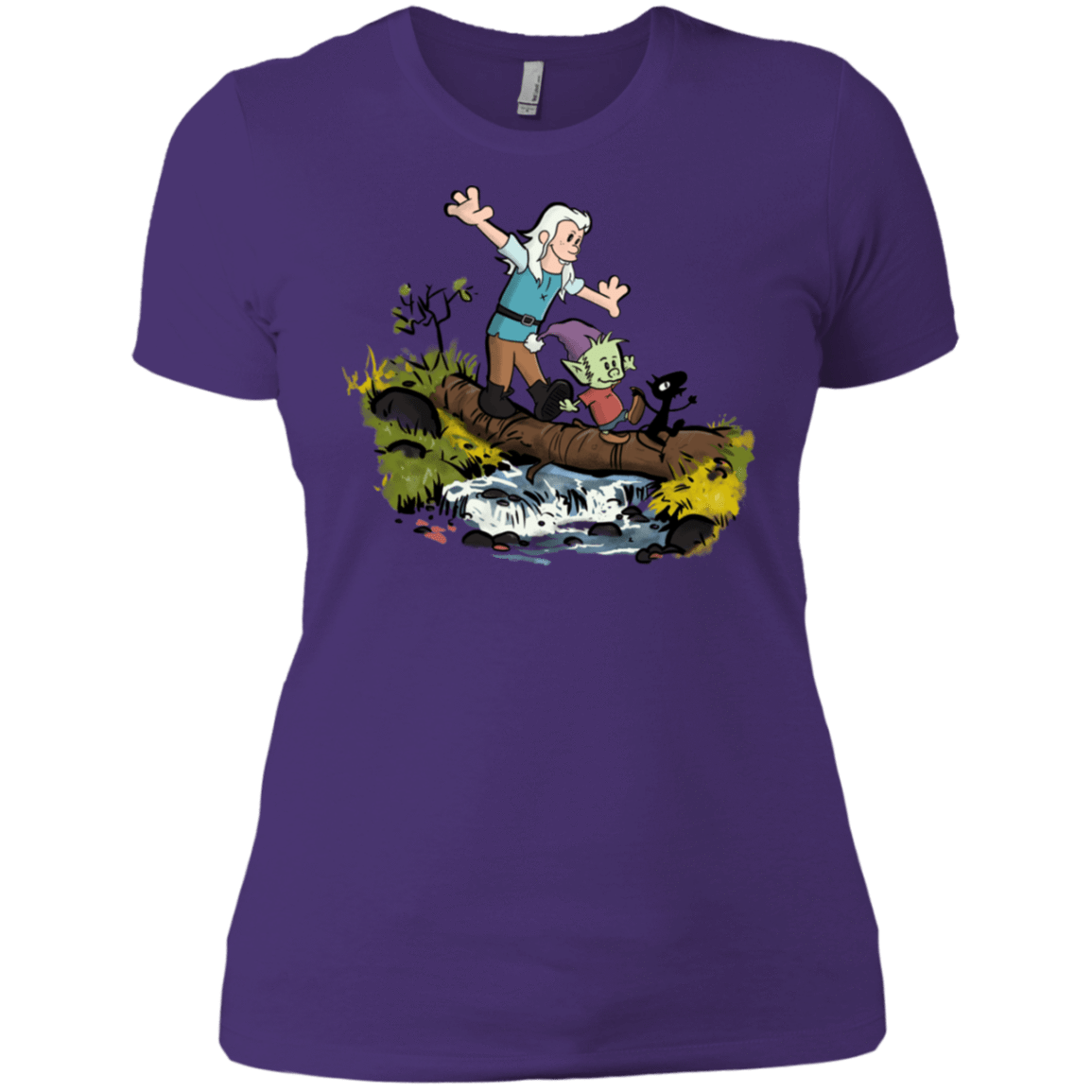 T-Shirts Purple Rush/ / X-Small Bean and Elfo Women's Premium T-Shirt
