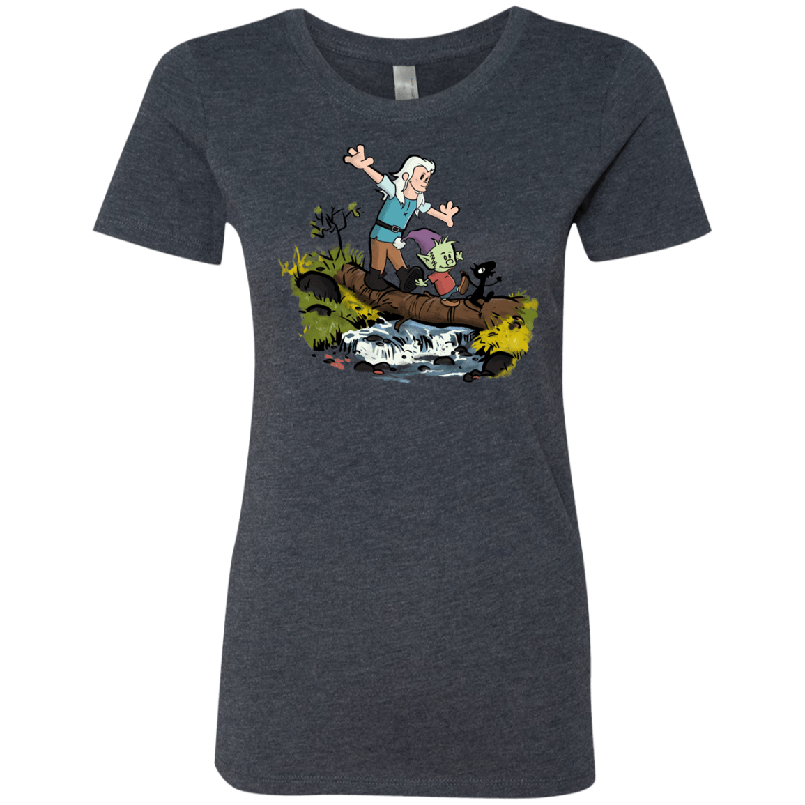 T-Shirts Vintage Navy / S Bean and Elfo Women's Triblend T-Shirt