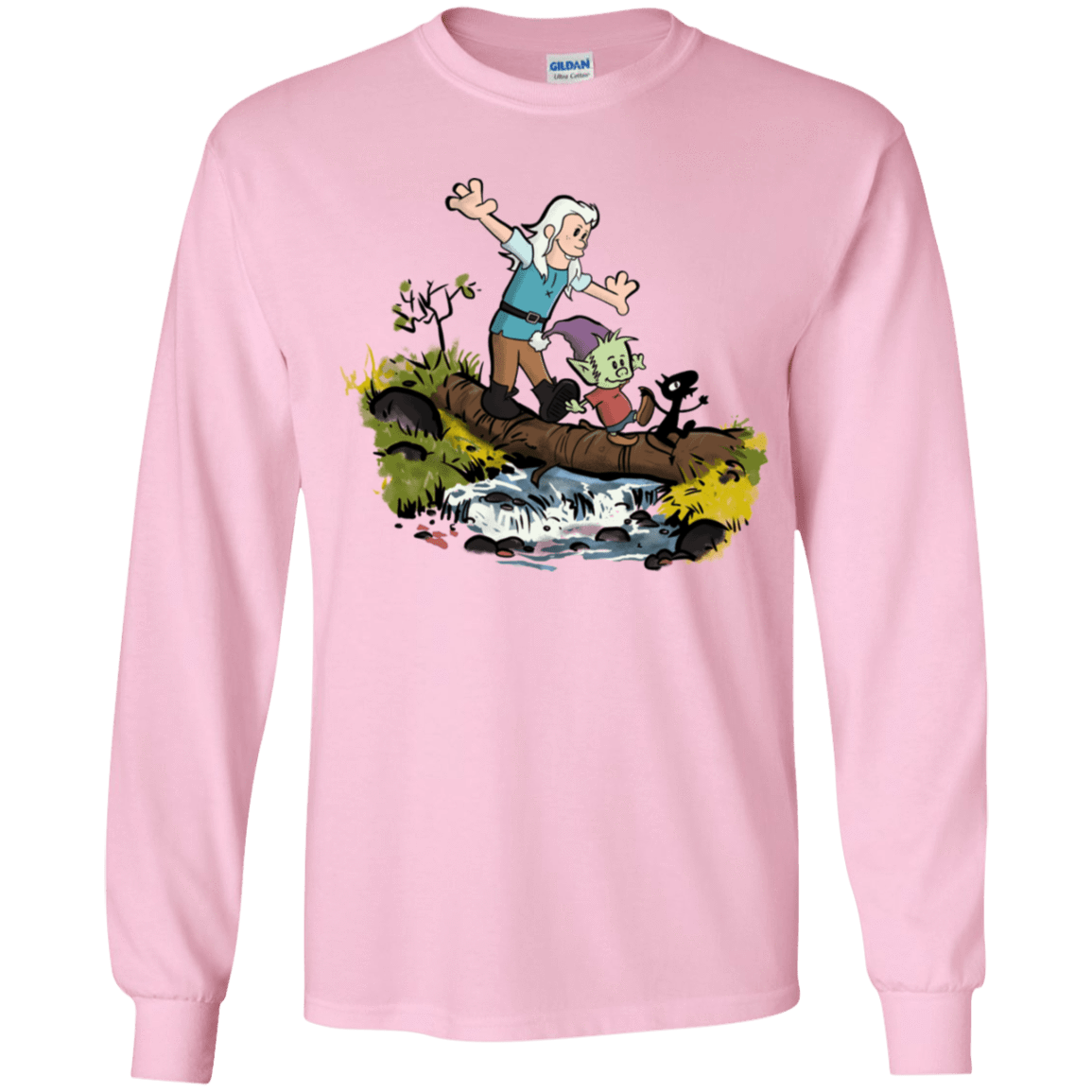 T-Shirts Light Pink / YS Bean and Elfo Youth Long Sleeve T-Shirt