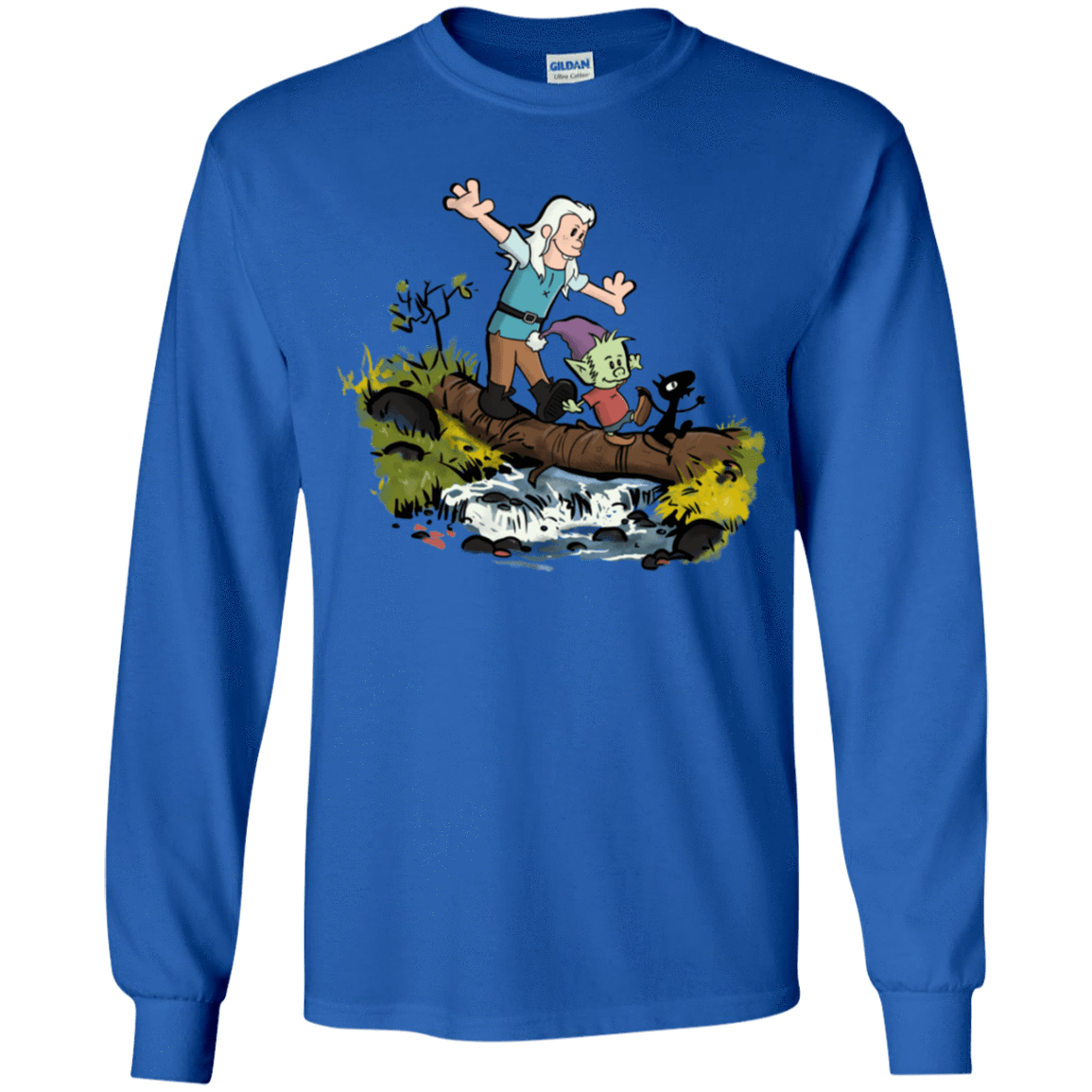 T-Shirts Royal / YS Bean and Elfo Youth Long Sleeve T-Shirt