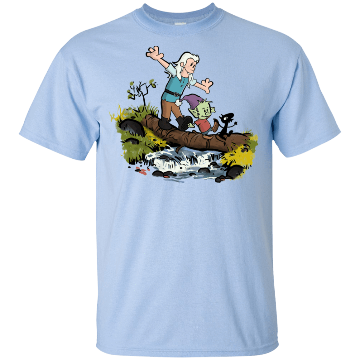 T-Shirts Light Blue / YXS Bean and Elfo Youth T-Shirt