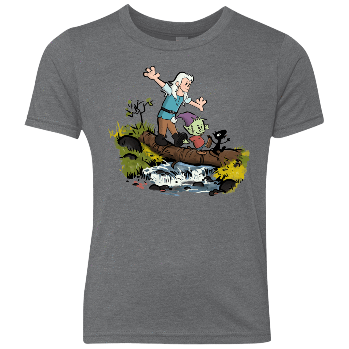 T-Shirts Premium Heather / YXS Bean and Elfo Youth Triblend T-Shirt