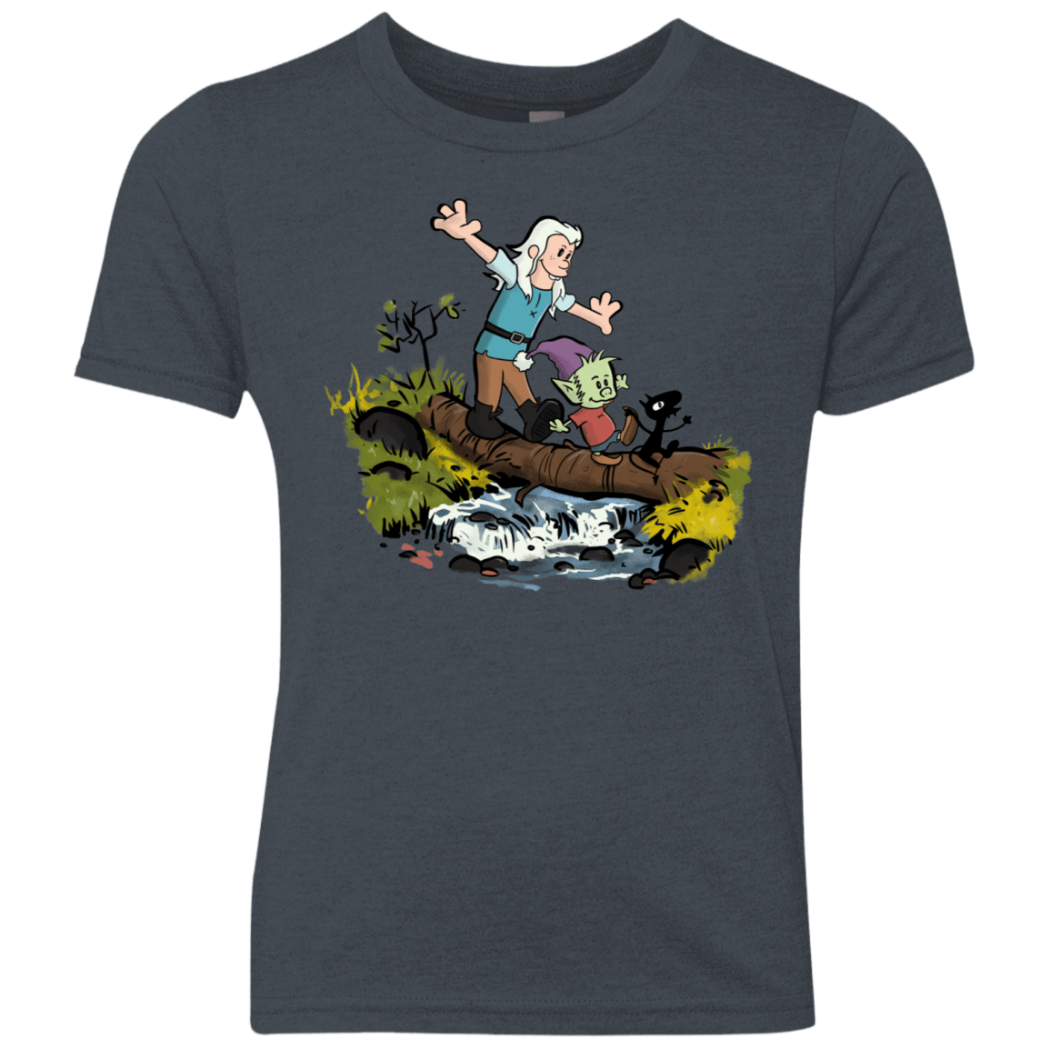 T-Shirts Vintage Navy / YXS Bean and Elfo Youth Triblend T-Shirt