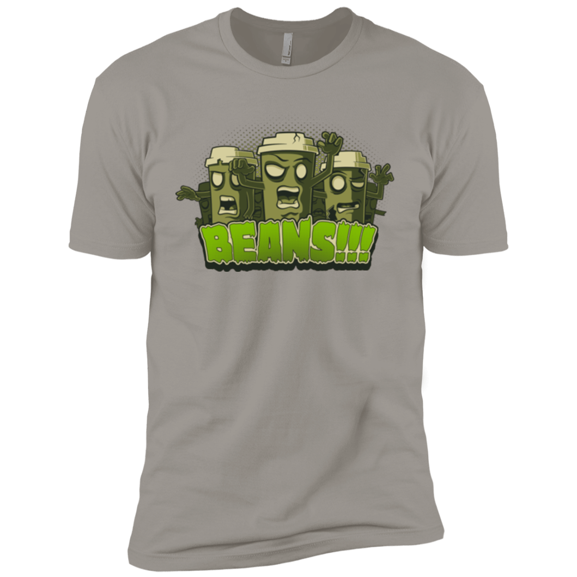 T-Shirts Light Grey / X-Small Beans Men's Premium T-Shirt