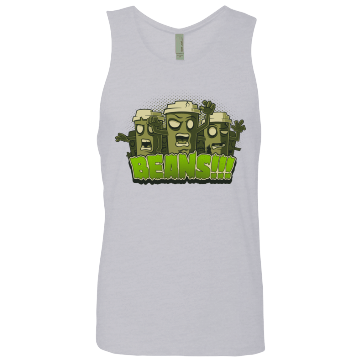 T-Shirts Heather Grey / Small Beans Men's Premium Tank Top