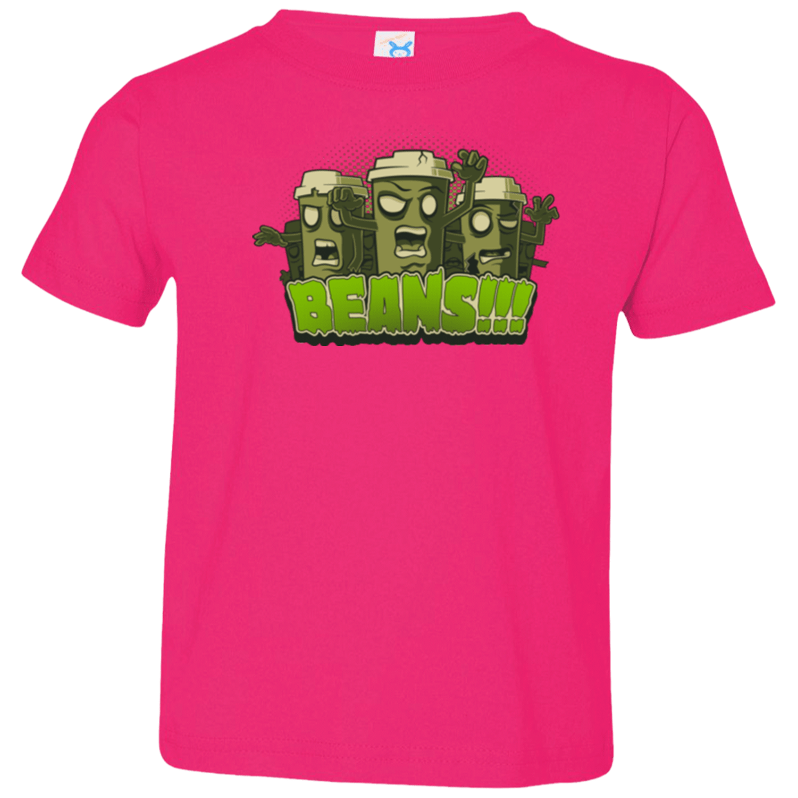 T-Shirts Hot Pink / 2T Beans Toddler Premium T-Shirt