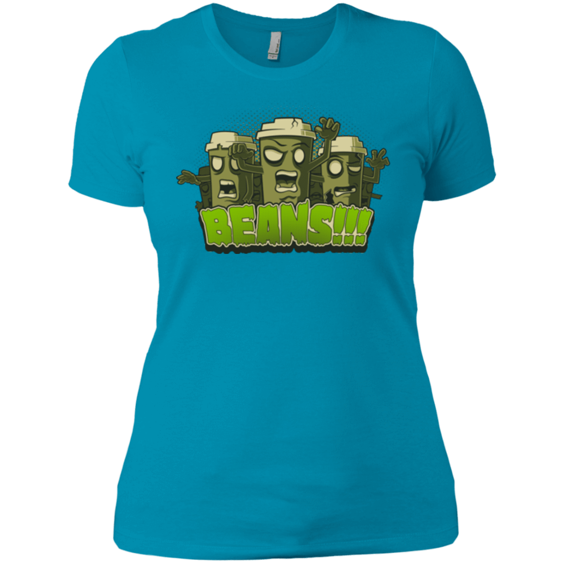 T-Shirts Turquoise / X-Small Beans Women's Premium T-Shirt