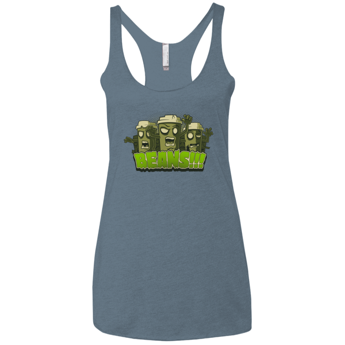 T-Shirts Indigo / X-Small Beans Women's Triblend Racerback Tank