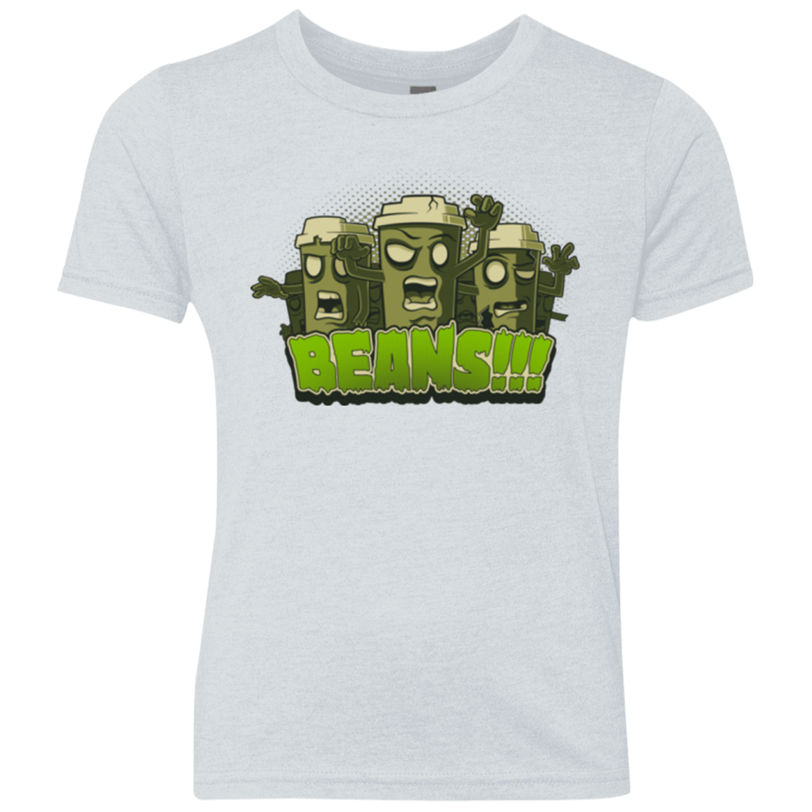 T-Shirts Heather White / YXS Beans Youth Triblend T-Shirt