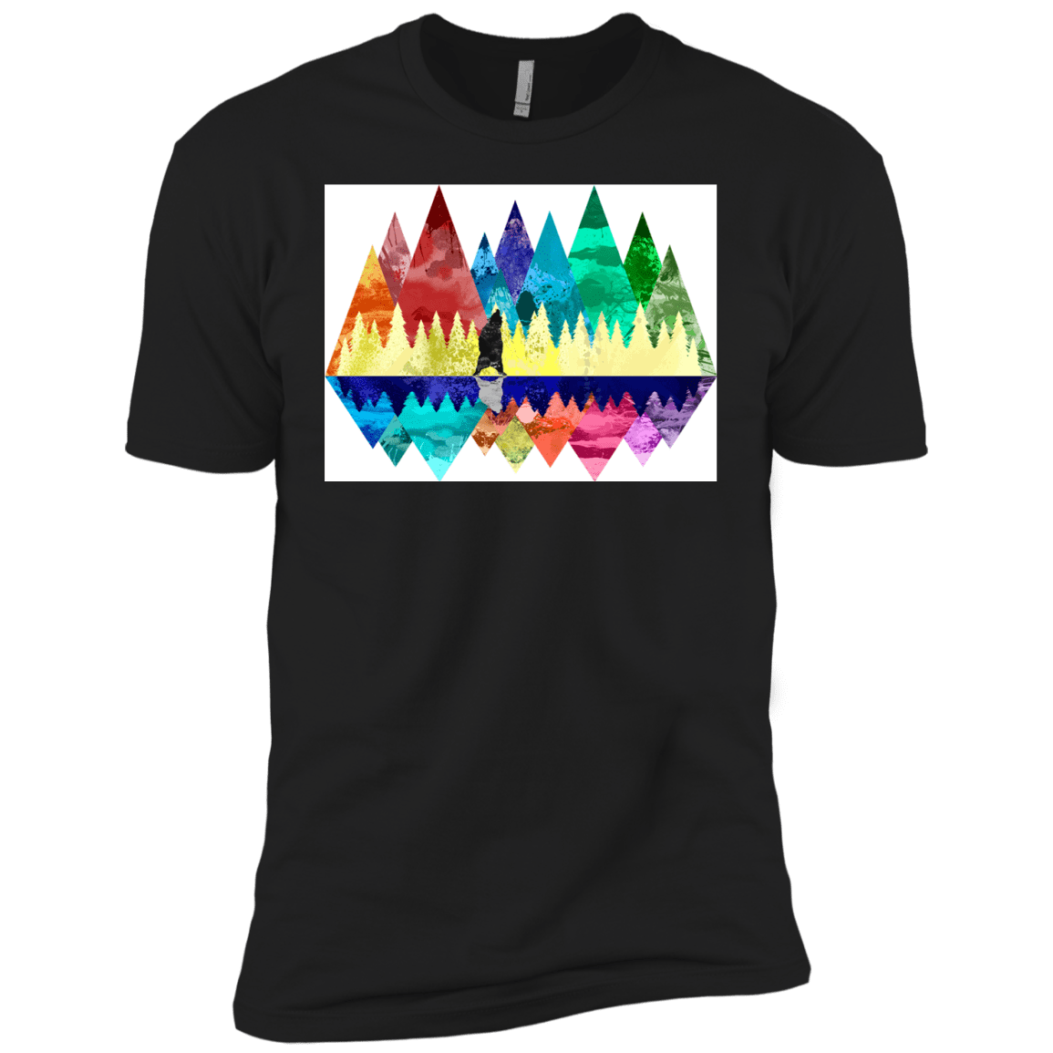 T-Shirts Black / YXS Bear Color Forest Boys Premium T-Shirt