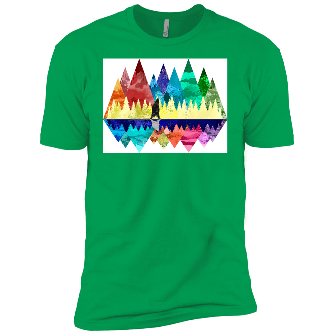 T-Shirts Kelly Green / YXS Bear Color Forest Boys Premium T-Shirt