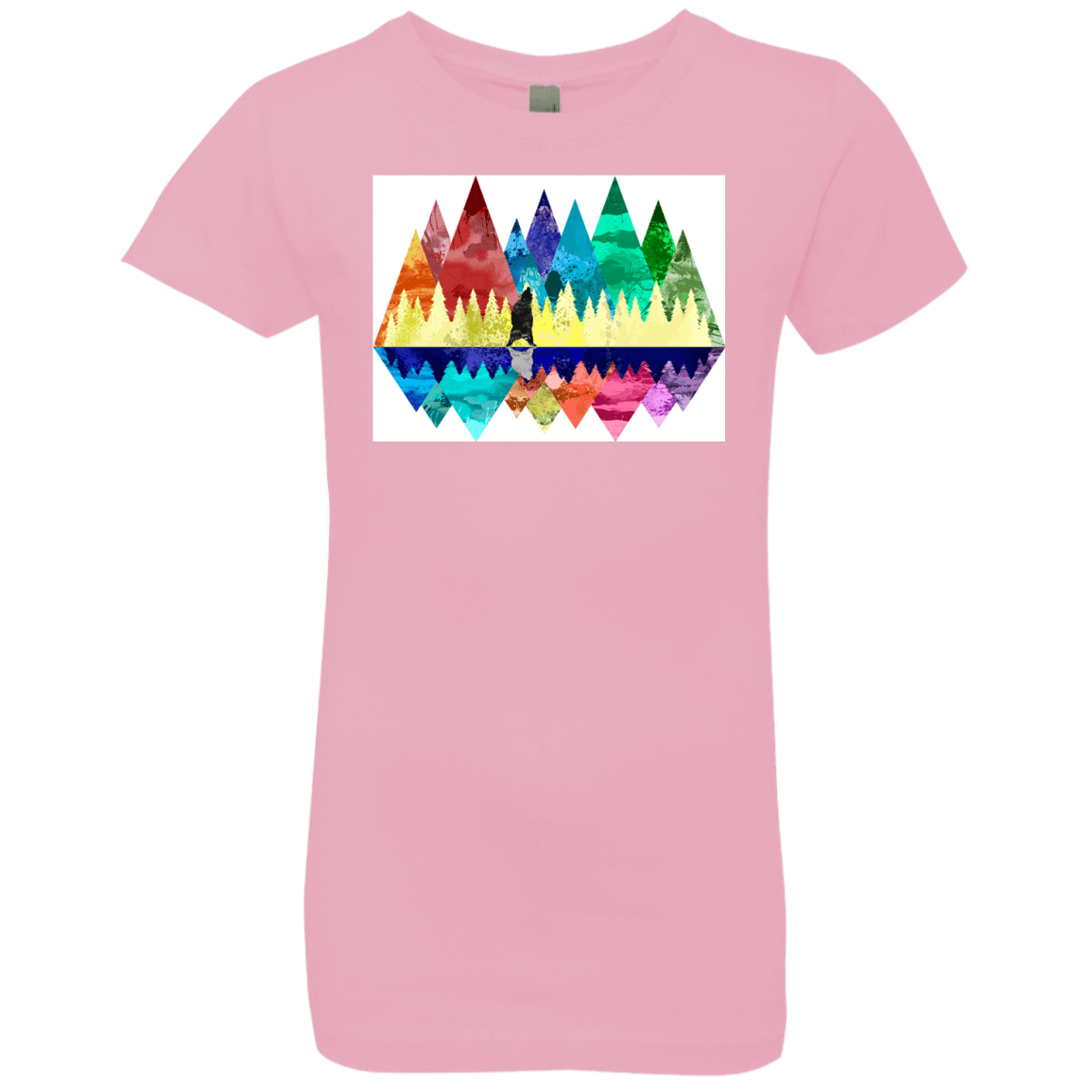 T-Shirts Light Pink / YXS Bear Color Forest Girls Premium T-Shirt