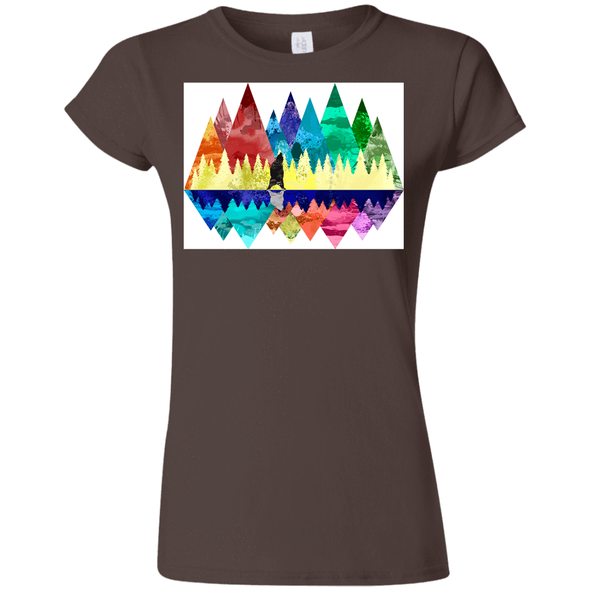 T-Shirts Dark Chocolate / S Bear Color Forest Junior Slimmer-Fit T-Shirt