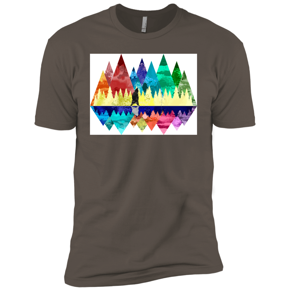 T-Shirts Warm Grey / X-Small Bear Color Forest Men's Premium T-Shirt