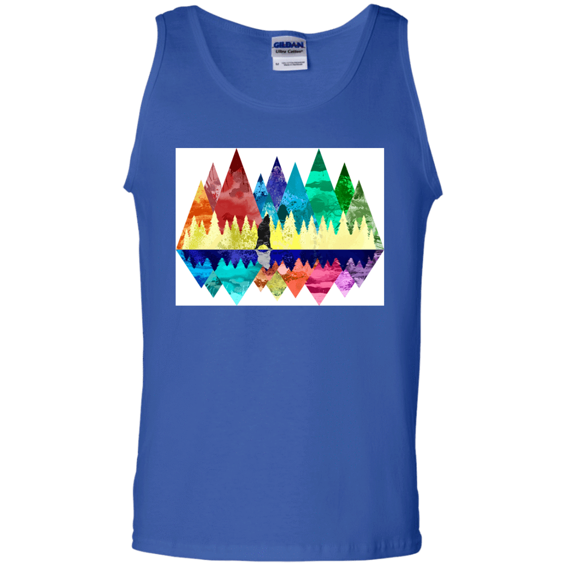 T-Shirts Royal / S Bear Color Forest Men's Tank Top