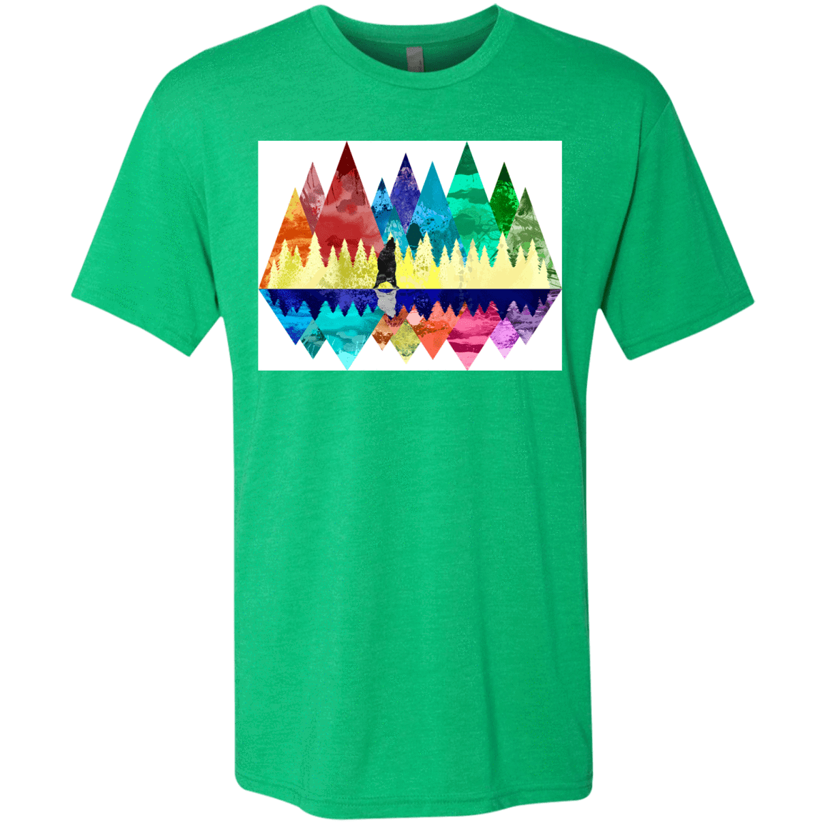 T-Shirts Envy / S Bear Color Forest Men's Triblend T-Shirt
