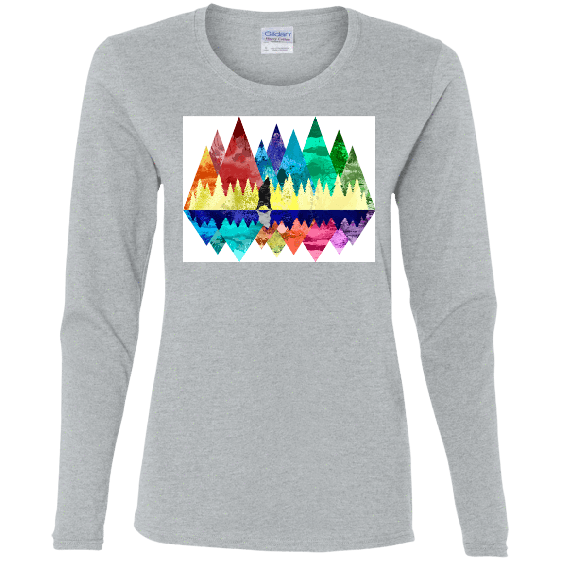 T-Shirts Sport Grey / S Bear Color Forest Women's Long Sleeve T-Shirt