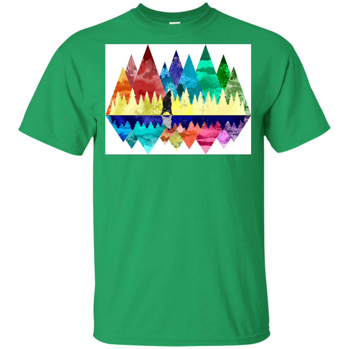 T-Shirts Irish Green / YXS Bear Color Forest Youth T-Shirt