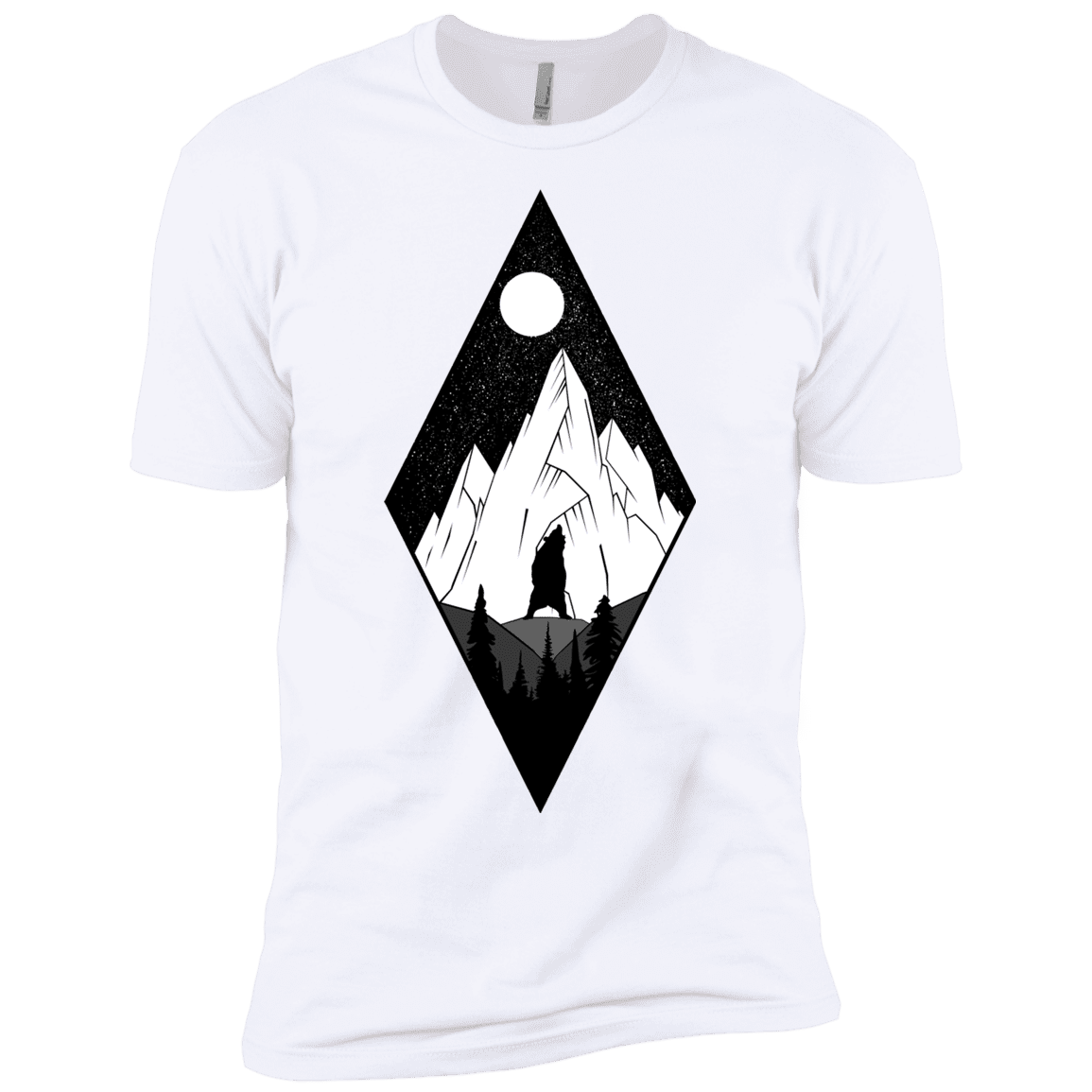 T-Shirts White / YXS Bear Diamond Boys Premium T-Shirt