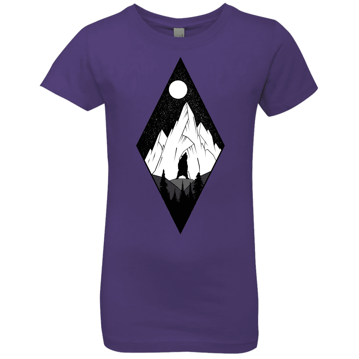 T-Shirts Purple Rush / YXS Bear Diamond Girls Premium T-Shirt