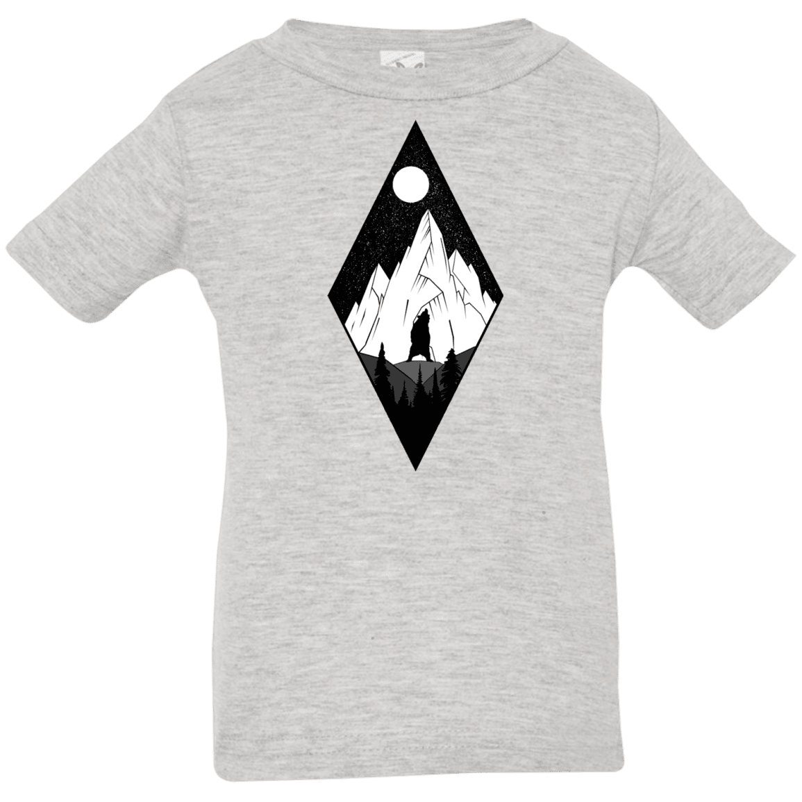 T-Shirts Heather Grey / 6 Months Bear Diamond Infant Premium T-Shirt