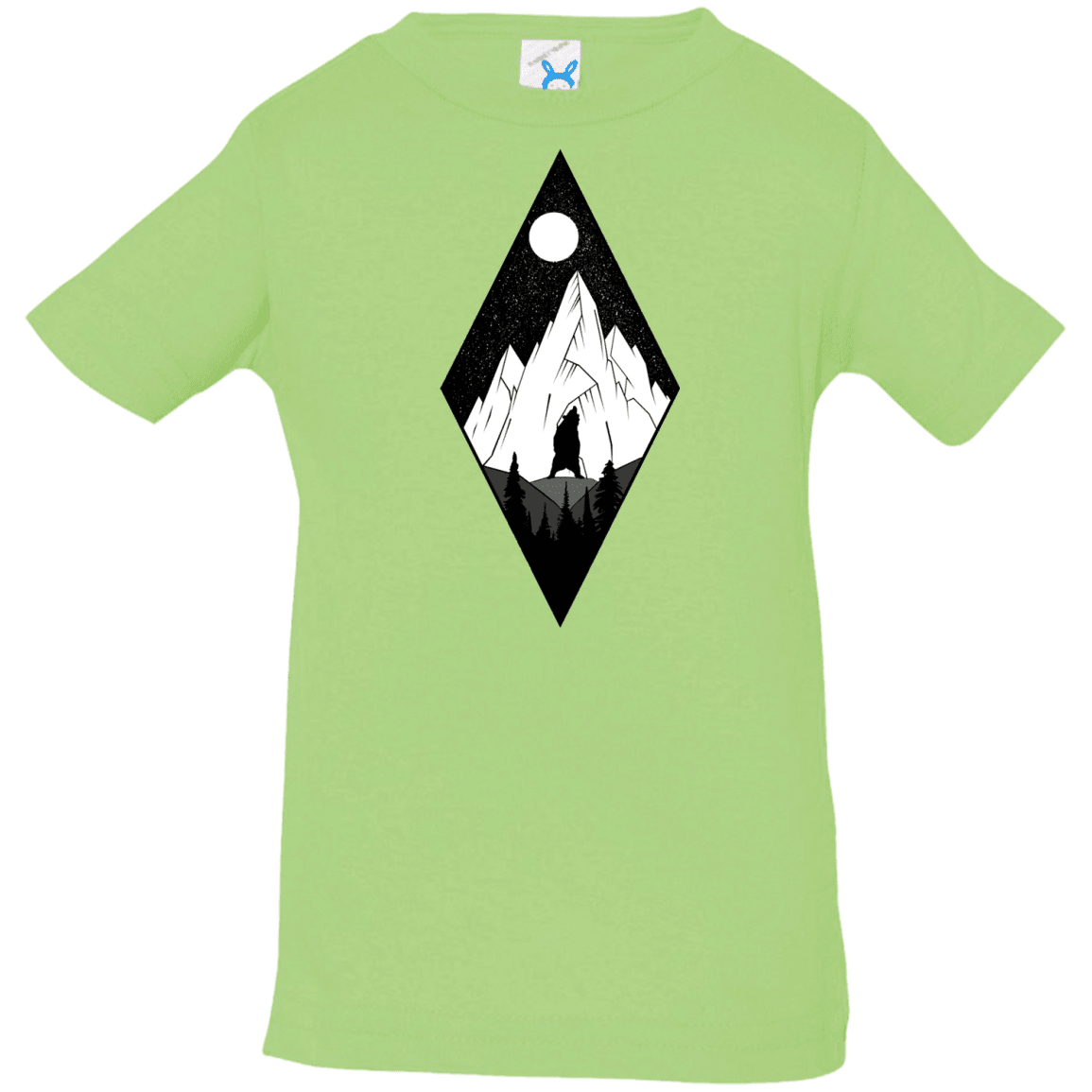 T-Shirts Key Lime / 6 Months Bear Diamond Infant Premium T-Shirt