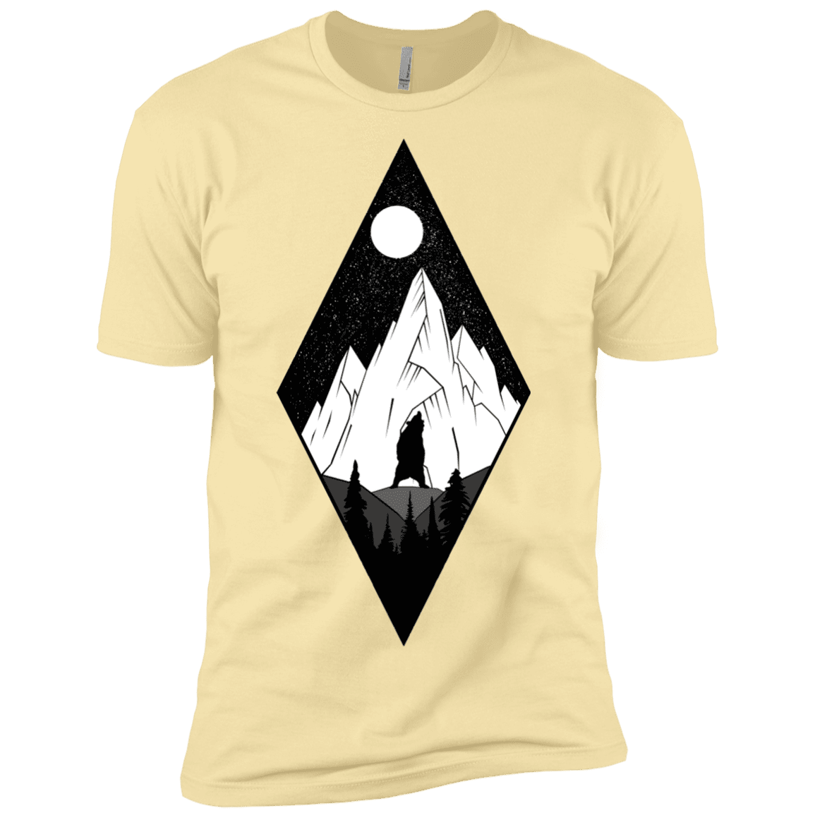 T-Shirts Banana Cream / X-Small Bear Diamond Men's Premium T-Shirt