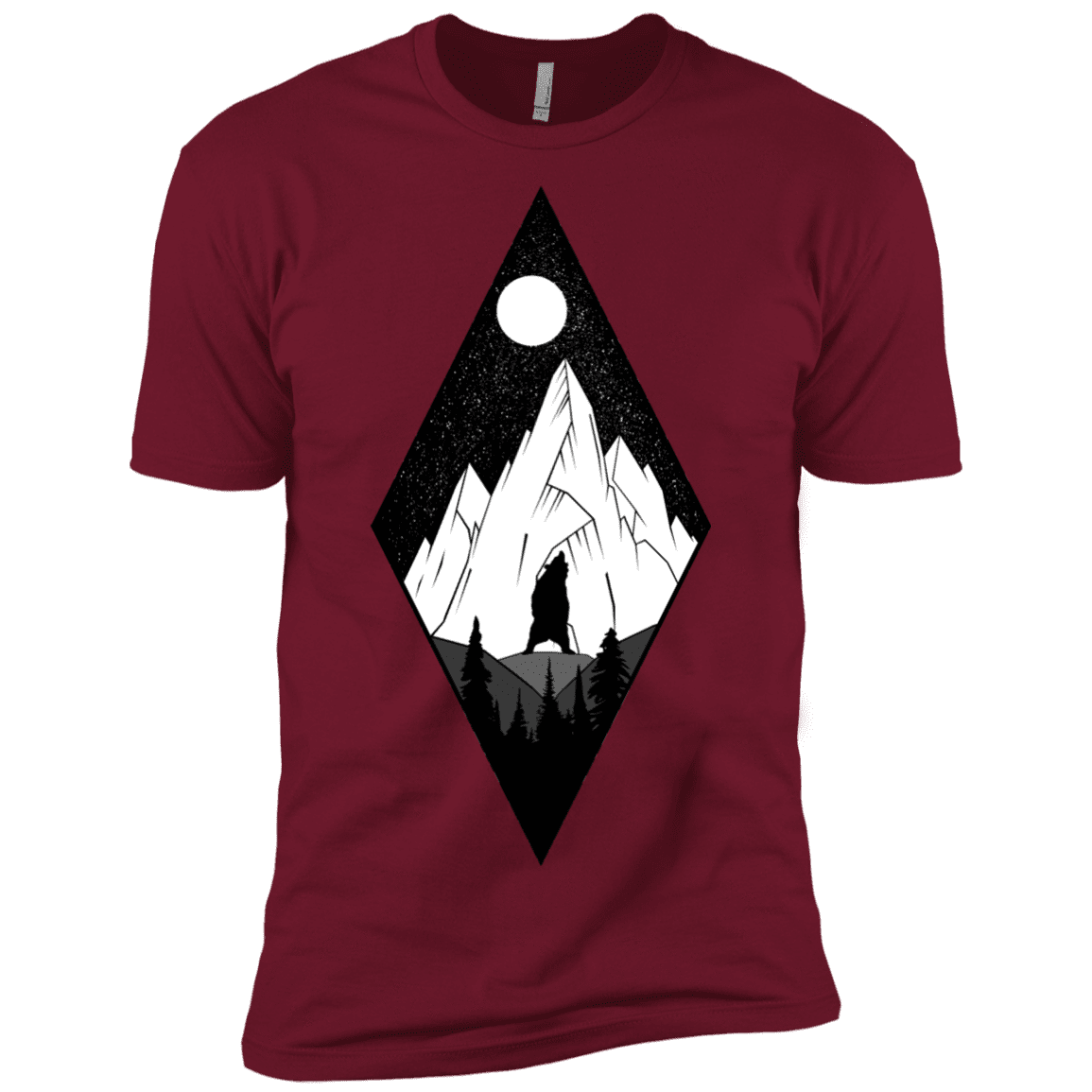 T-Shirts Cardinal / X-Small Bear Diamond Men's Premium T-Shirt