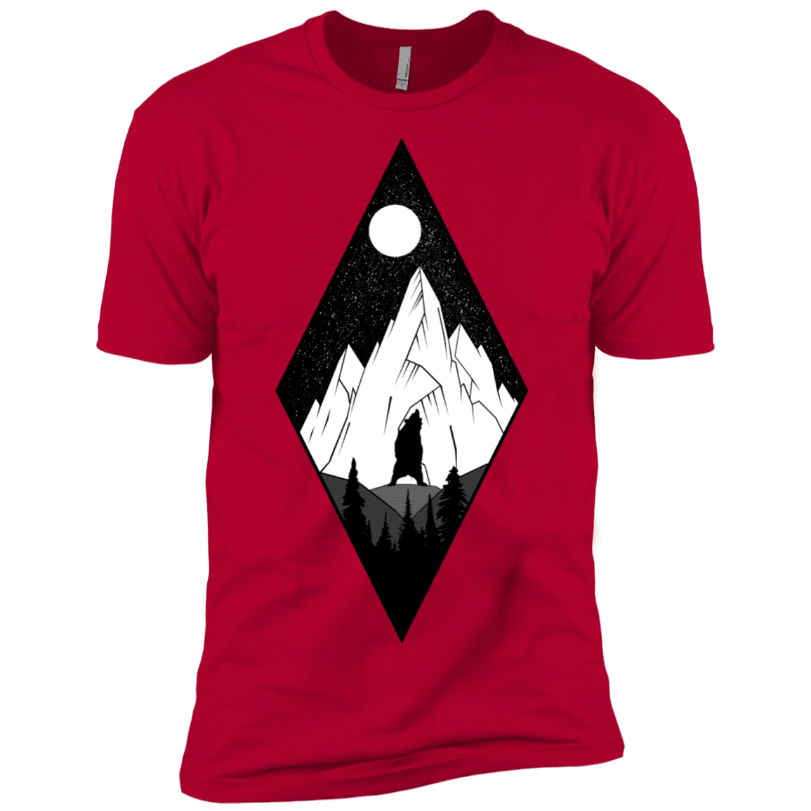 T-Shirts Red / X-Small Bear Diamond Men's Premium T-Shirt