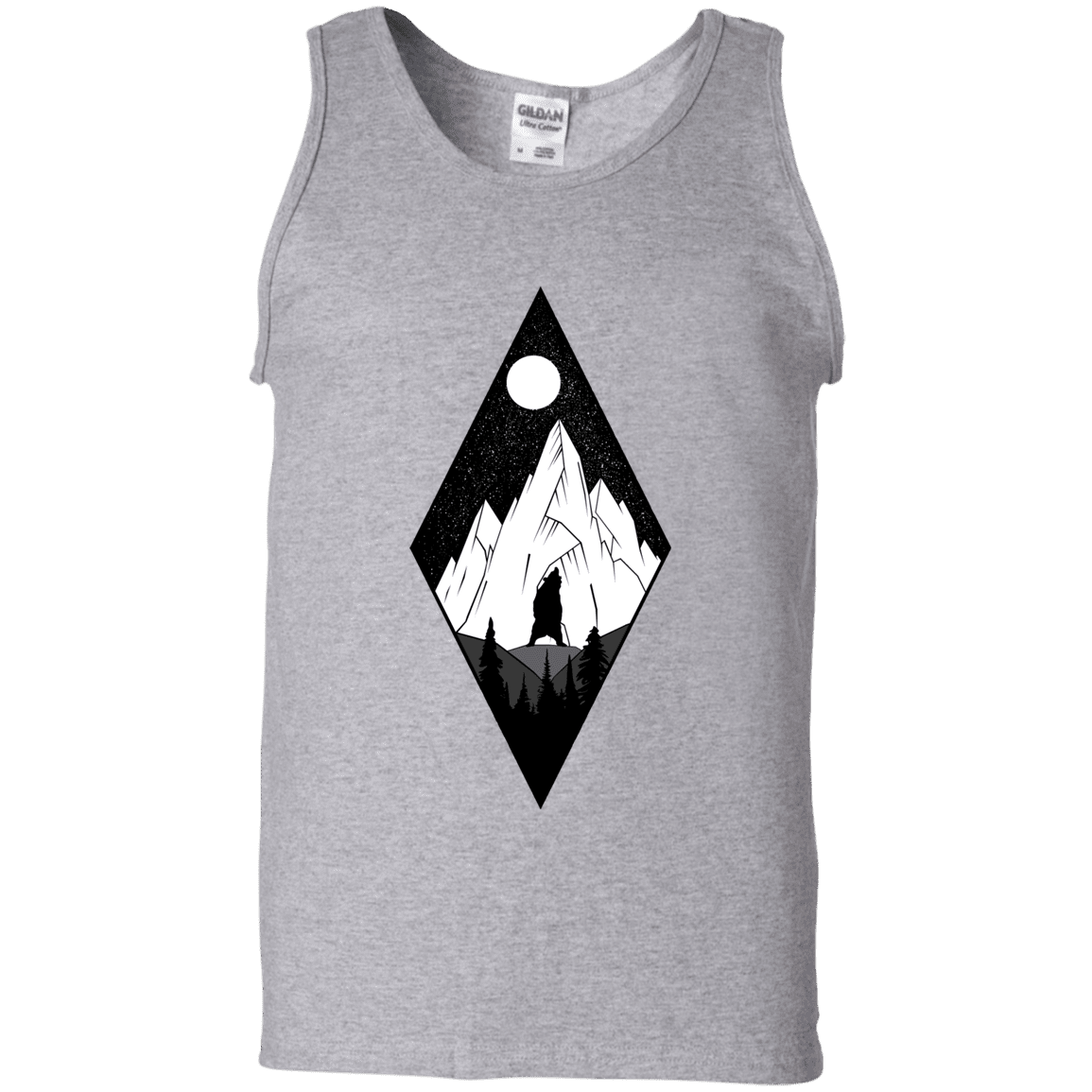 T-Shirts Sport Grey / S Bear Diamond Men's Tank Top