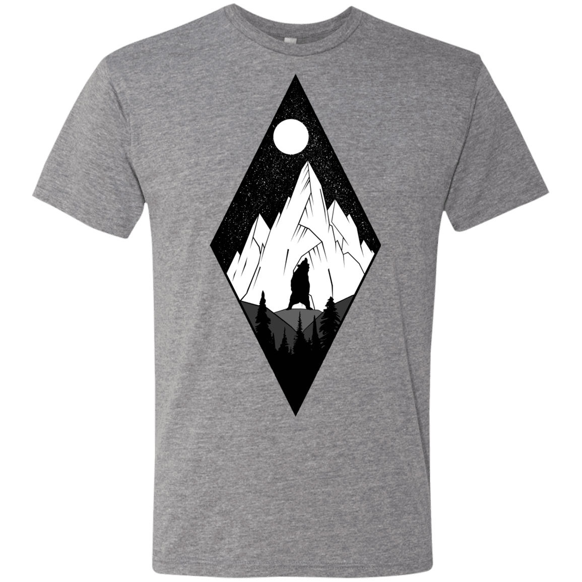 T-Shirts Premium Heather / S Bear Diamond Men's Triblend T-Shirt