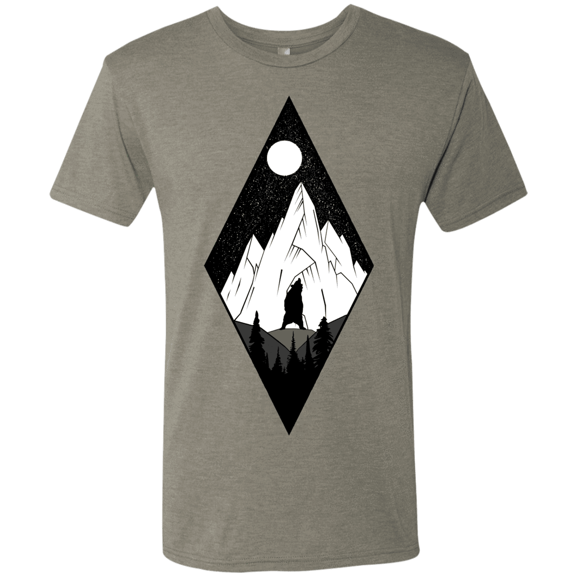 T-Shirts Venetian Grey / S Bear Diamond Men's Triblend T-Shirt