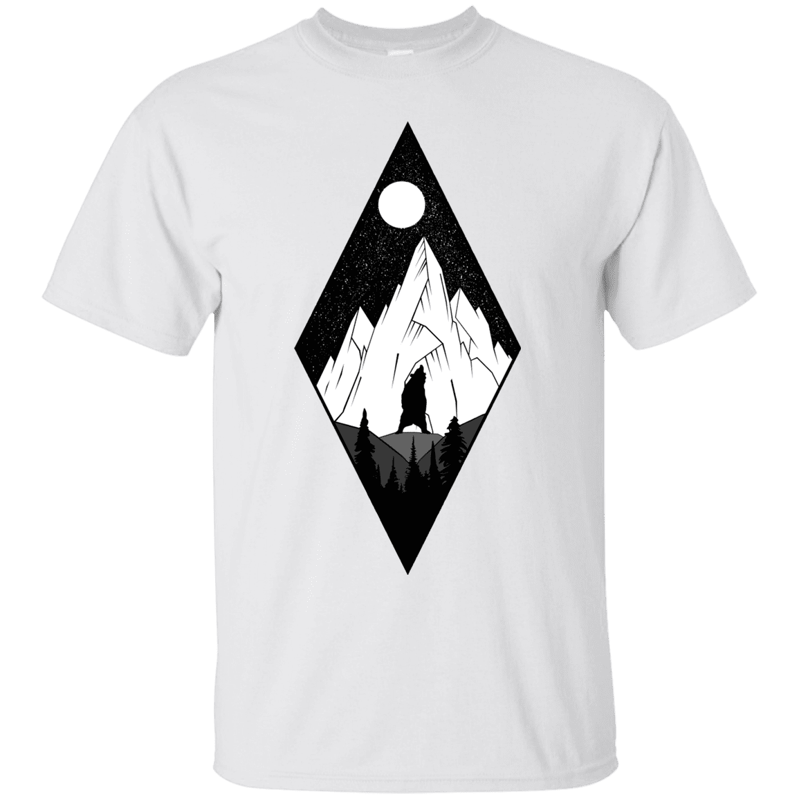 T-Shirts White / S Bear Diamond T-Shirt